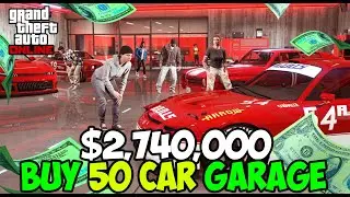 GTA 5 Online: Buying & Reviewing the NEW 50 Car Garage | Full Tour & Features 2025 Urdu Hindi