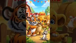 ek din seb ke khet mein tiger ke baccha aaya #shorts #short #animation
