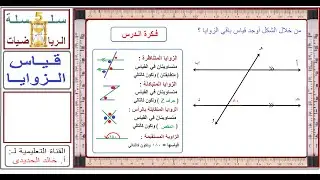(سـنـدي ) سلسلة الرياضيات معلومة رياضية في 5 دقائق ( قياس الزوايا )