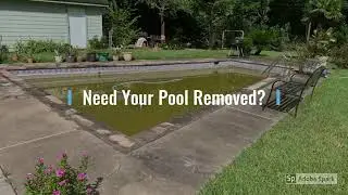 Pool Demolition Spring TX | Swimming Pool Removal and Fill In | Call 281-895-3080