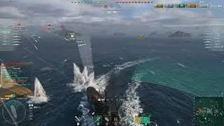 World Of Warships Random Battle Gameplay With JINAN Cruiser (No Commentary Gameplay)