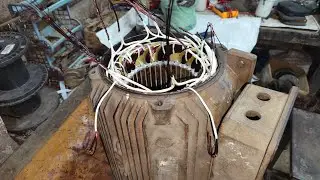 20 HP CG 1460 RPM electric motor winding l how the alternators works l three phase motor