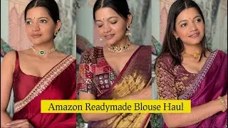 Readymade Blouses Haul from Amazon | Soch blouses | Festive Edition ✨🌿 | Amazon Finds