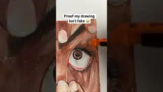 Proof my drawing isn&rsquo;t fake, JOKING  #jokes #realism #2023 #artfail #13yearsold #artist #fail