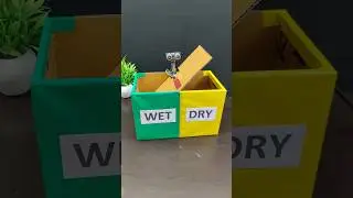 Smart Dustbin using Arduino wet and Dry