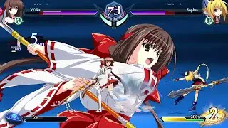Phantom Breaker: Omnia - Waka vs. Sophia Gameplay