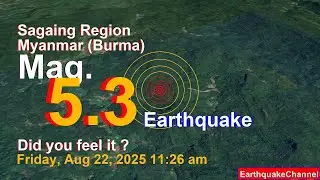 37 km Southwest of Mawlaik, Sagaing Region, Myanmar Earthquake today now