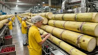Inside a Modern Sugarcane Factory: From Raw Sugarcane to Bottled Premium Juice (Full Process)
