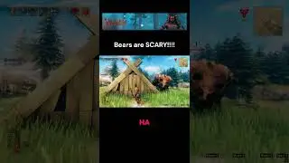 Valheim - Обновление &laquo;Медведь&raquo; СТРАШНОЕ!! Бадди улетел! 😂 #fyp #игра #смешно #valheim