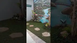 Desain taman rumah & Relief dinding