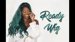 Mermaid Green Wig! How To Slay A Synthetic Lace Front Wig | Cr. Royal Beautee
