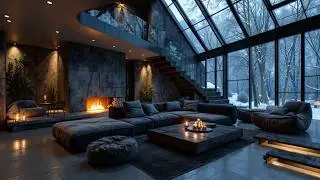 Winter Cabin Deep Work Music ~ Focus & Concentration | Ambient Study Sounds