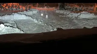 BOT6 UGV robot snowplow test