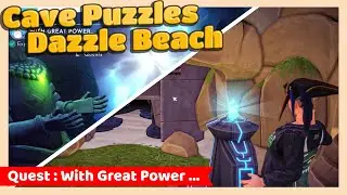 Dazzle Beach Cave Puzzle ( With Great Power ) in Disney Dreamlight Valley Walkthrough