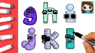 How to Draw Alphabet Lore g - l Easy | Lower Case Part 2