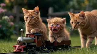 Mama Cat Trims Fur on the Farm and Makes a Tiger Hat for Her Kittens 🐾🎩🐯 | Heartwarming Cat Story