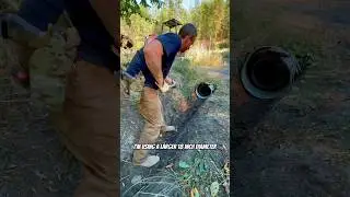 Culvert Extension / Widen Access Road 🤝🛠️💪 #diy #idaho #homestead #life #hardwork #road #build