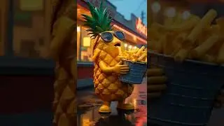 3D Pineapple Dunks Fries 🍍🍟🧀 Cheese Splash