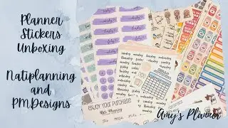 Planner Stickers Unboxing // Natiplanning & PMDesigns // $2 Tuesday and Oops Bag