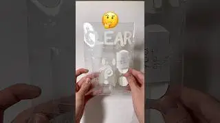 Blind bag but it&rsquo;s CLEAR&hellip; | CLEAR BLIND BAG paper diy 🧊 #diycrafts #papercraft #surprise