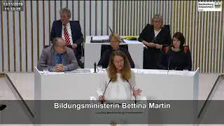 Gesetzentwurf &Auml;nderung Schulgesetz - Bettina Martin