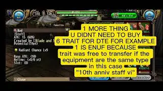 How to put trait in your equipment - Toram Online