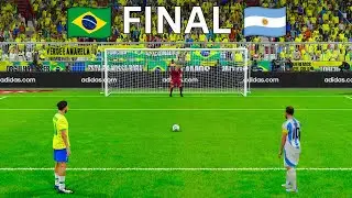 Argentina vs Brazil \ Messi vs Ronaldo \ Neymar vs Mbappe \ Penalty Shootout \ FINAL