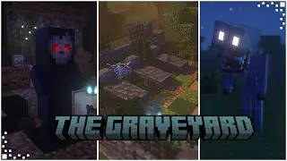 The Graveyard (Minecraft Mod Showcase) | Scary Mobs, Structures & Creepy Decoration
