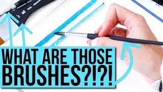 Watercolor Supplies | What are THOSE watercolor BRUSHES?!