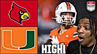 RIP CARSON BECK HEISMAN!? 😱 Miami vs Louisville Football Highlights 2025 *Reaction*