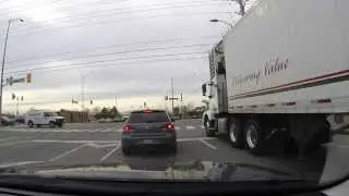 Fire truck turns light from green to red