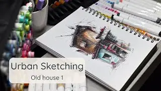 Urban Sketching an Old Japanese House ✍️ | Full Drawing Process