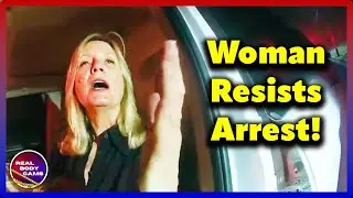 Пьяная дама с титулом врезается в дом, сопротивляется аресту и отрицает свою вину!