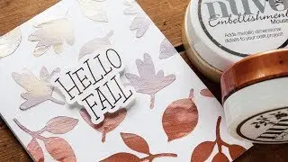 Autumn Card Making Tutorial : Nuvo Mousse Gradient Background Technique - LIVE REPLAY
