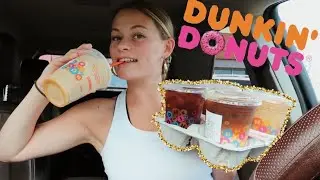 Trying My Subscribers FAVORITE Dunkin Drinks!