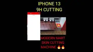 iphone 13 9H TEMPERED GLASS cutting in modern mart machine🇮🇳🔥 #shorts #modernmart #iphone13 #6dskin