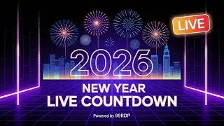 LIVE: New Year 2027 YouTube Countdown Live stream | Non-Stop 24/7 Live Countdown to 2027 | 99RDP.com
