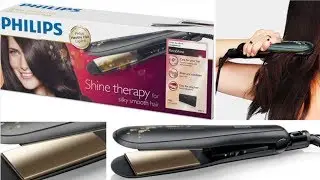 Распаковка выпрямителя для волос Philips, модель HP8316/00 Kerashine с кератиновым керамическим покрытием