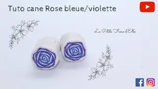 Tuto cane Rose bleue/violette - La Petite Fimo d'Elle