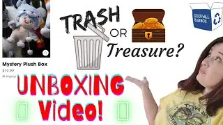 Goodwill Bluebox Mystery 10lb plush unboxing!! Will I get lucky again!? 🤞🤑🙏...TRASH🗑 or TREASURE💰?!