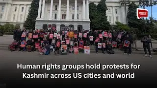 Human rights groups hold protests for Kashmir across US cities and world | India Abroad