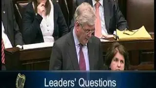 The Labour Leader Eamon Gilmore questions the Taoiseach about progress on jobs