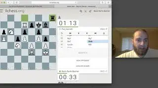 Blitz Chess (3+0) #3 with live commentary: King's Indian vs. Pat_Garrett