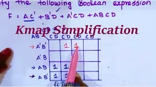 karnaugh map #kmap #boolean function simplification