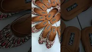 Floral Embroidered Jutti For Women #bishwamegamaart #goraya #punjabijutti