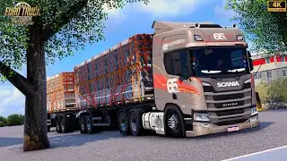 (66 t) na Pressão Scania NTG SUPER Qualificada Rodotrem Noma Titanium Ets2 V1.57