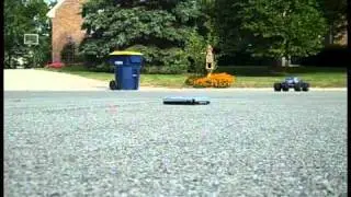 Revenge on my crashed external hard drive! (Traxxas Brushless E-MAXX, Western Digital 500 GB)