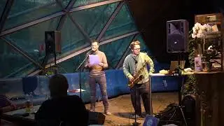 La Mur nous portera - Patrick Dunst und Andreas Unterweger am 11.4.23 auf der Murinsel Graz