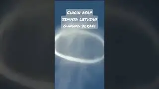 Cincin asap letusan gunung berapi #wonderofscience