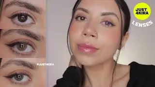 JUST4KIRA Colored Contact Lenses Try-on Review | Best affordable coloured lenses